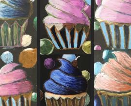 Thiebaud inspired cupcakes